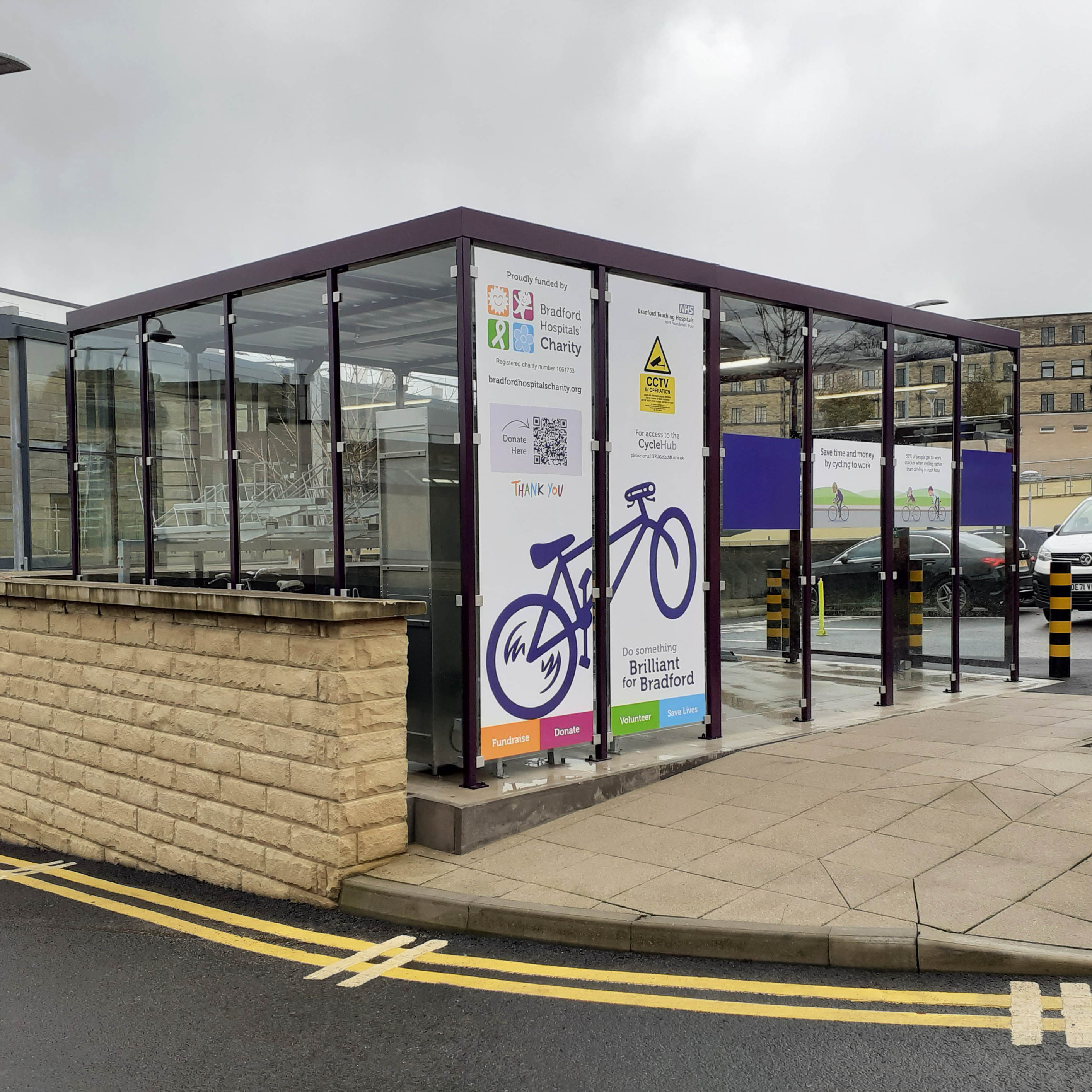 Bradford Teaching Hospitals Receive Bespoke Falco Cycle Hubs